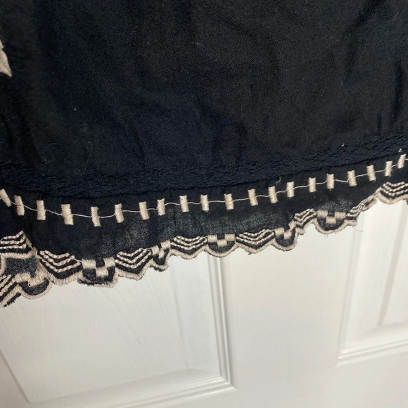 REBECCA TAYLOR Esme Embroidered‎ 3/4 Sleeve Boho Peasant Top Size 2 - Picture 5 of 9